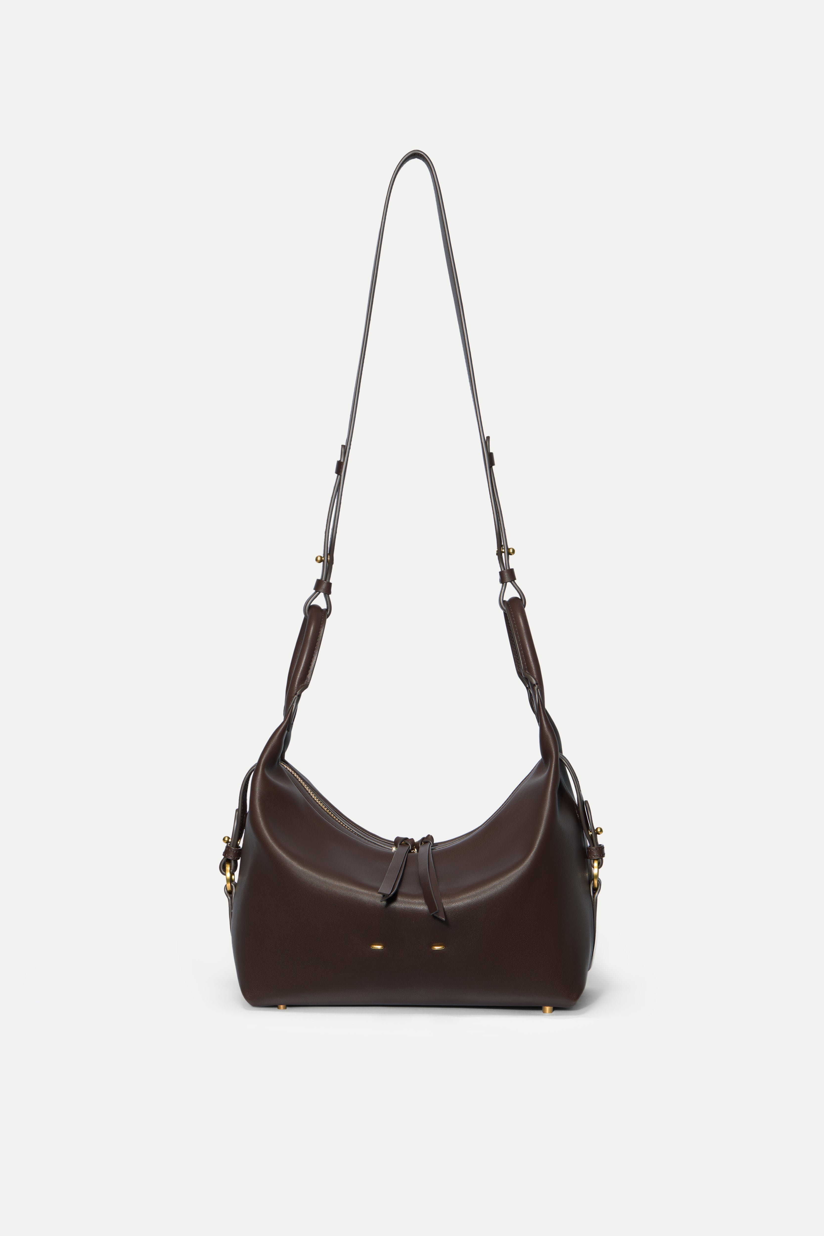 Clio Slouchy Swing Bag in Smooth Top-Grain Leather