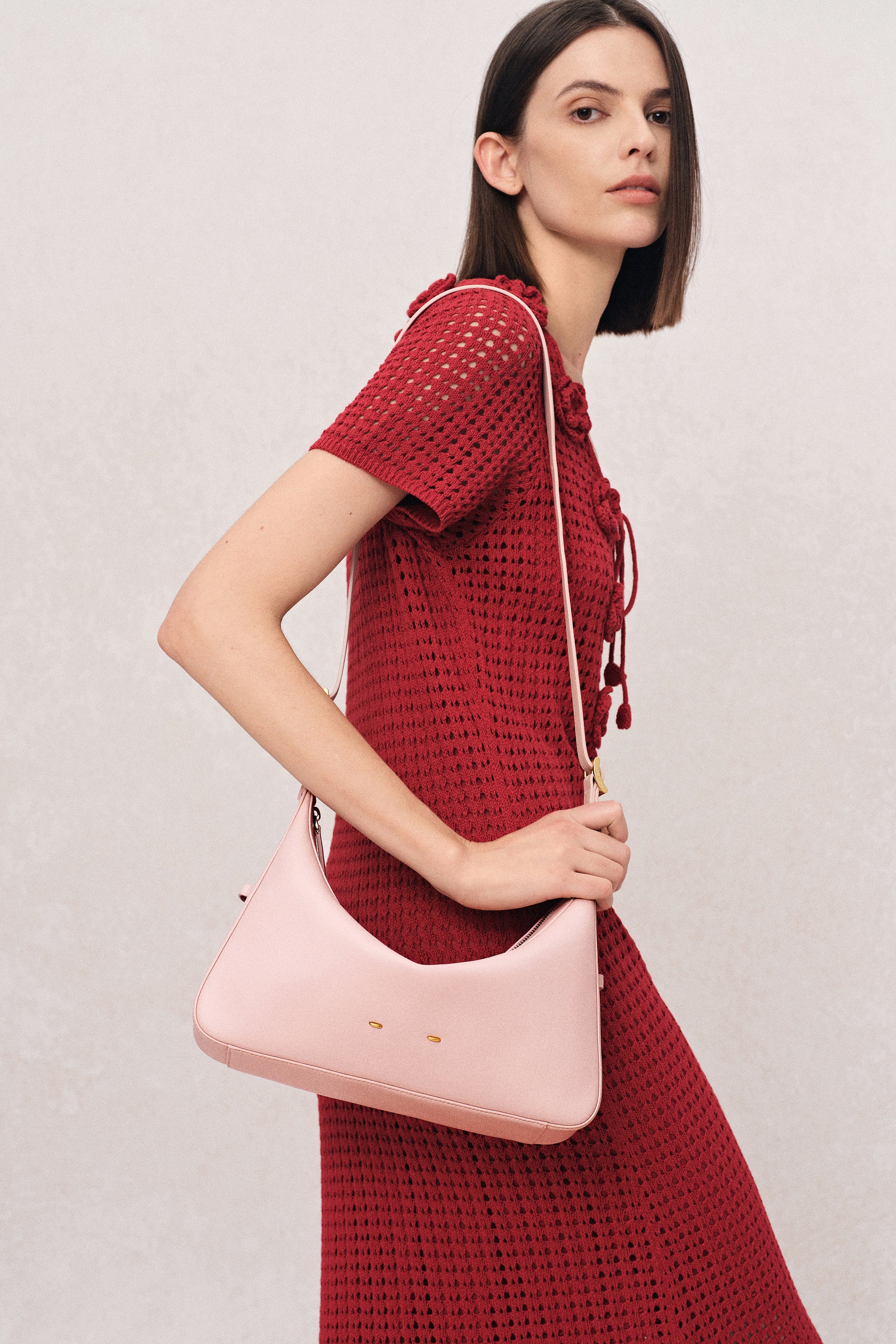 Navigli Shoulder Hobo Bag in Nappa Calfskin