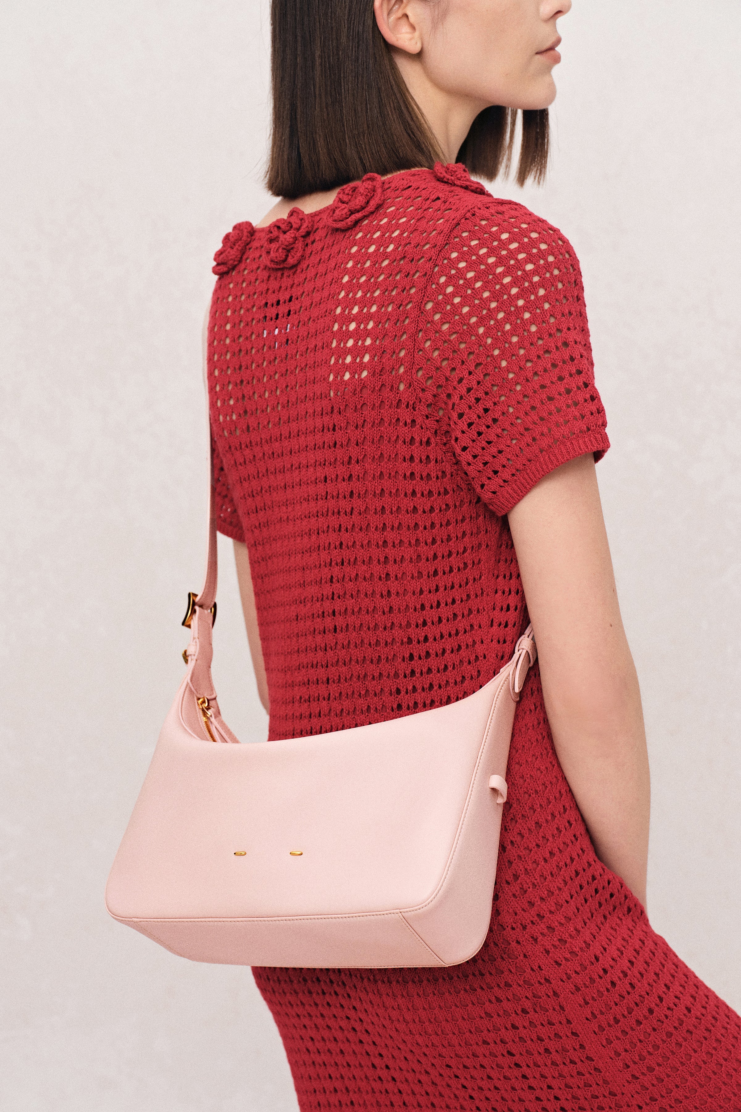 Navigli Shoulder Hobo Bag in Nappa Calfskin