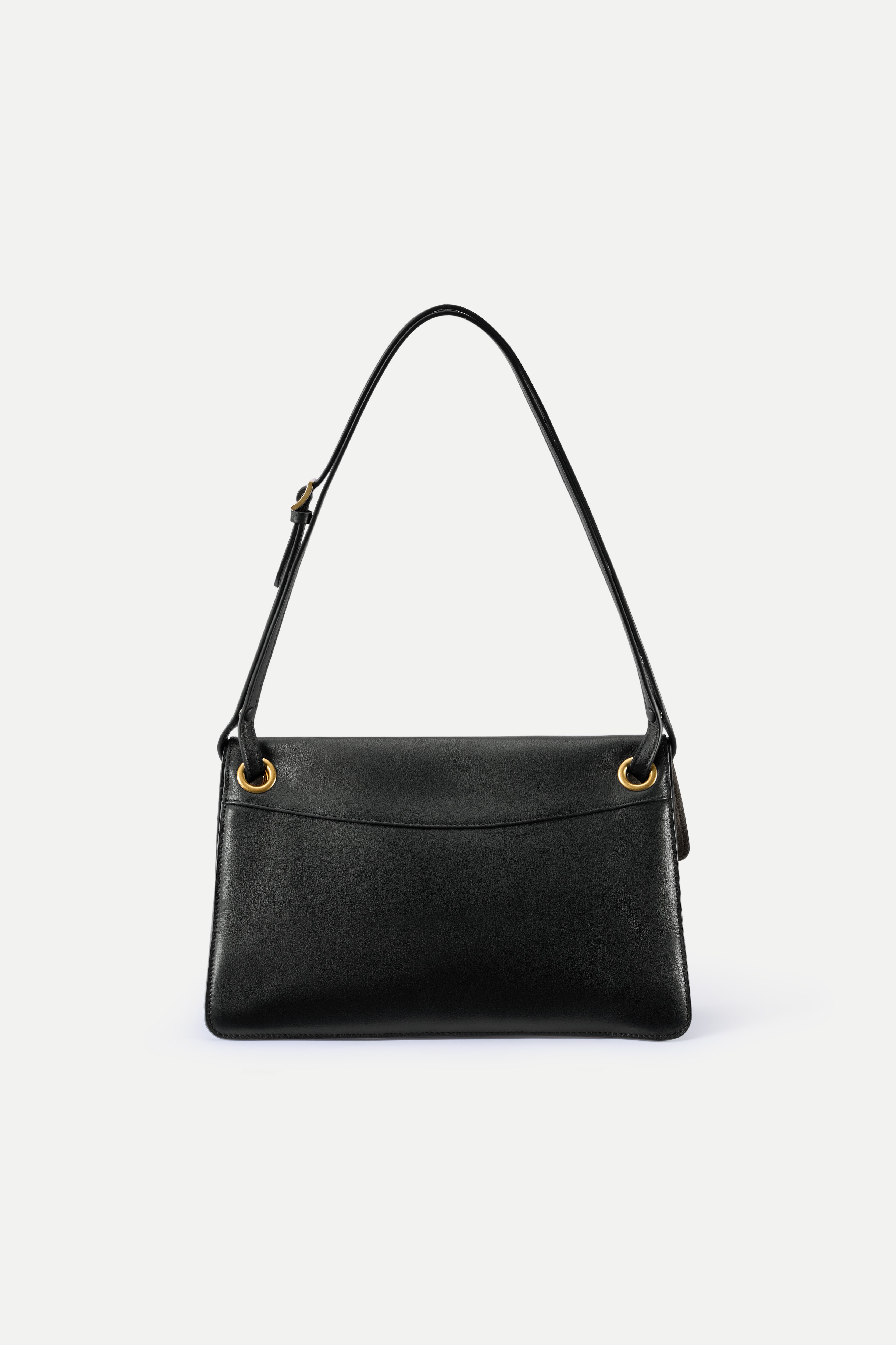 Soft Rialto Double Flap Bag in Nappa-Finish Top-Grain Cowhide