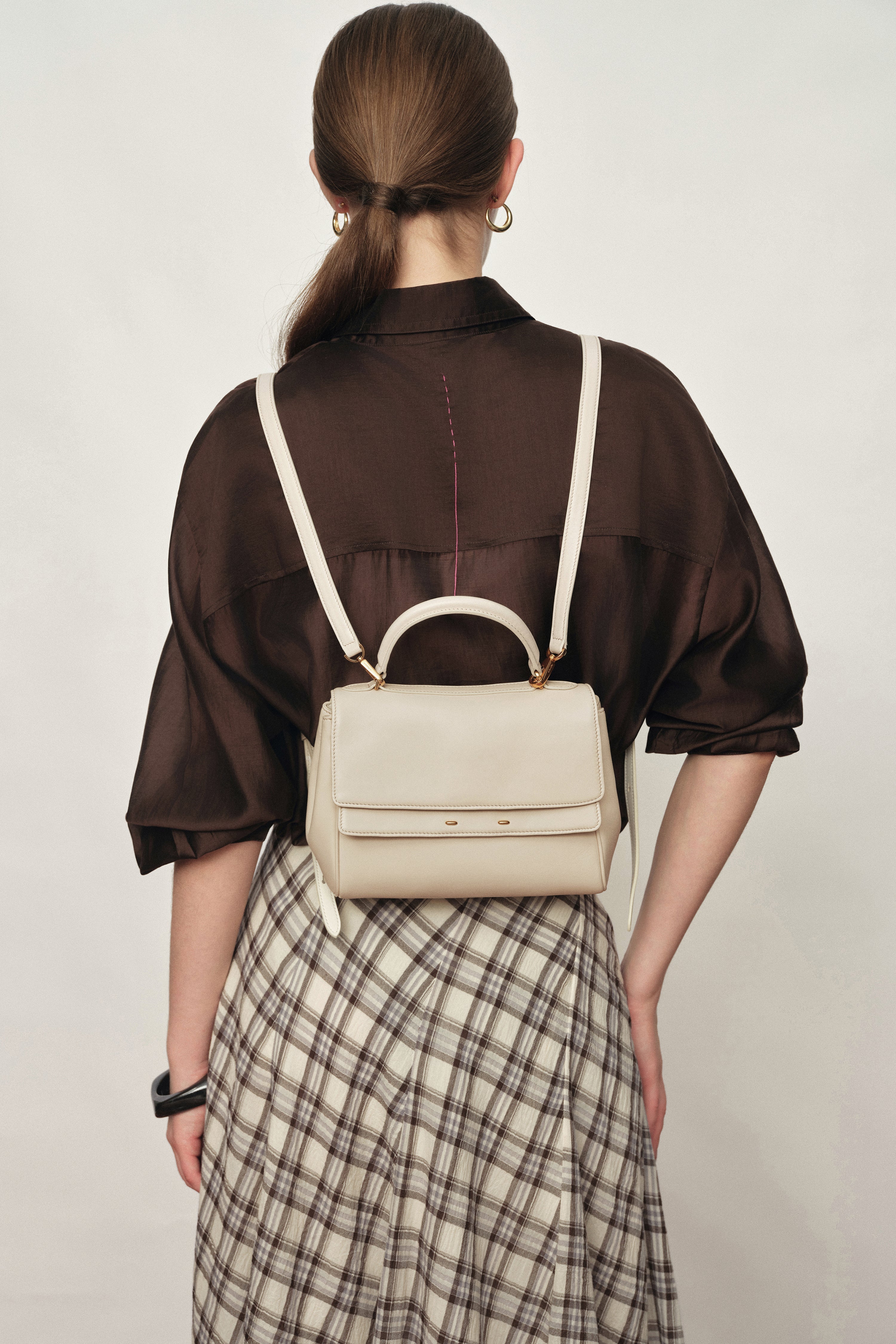 Rialto Small Handbag in Top-Grain Cowhide Leather