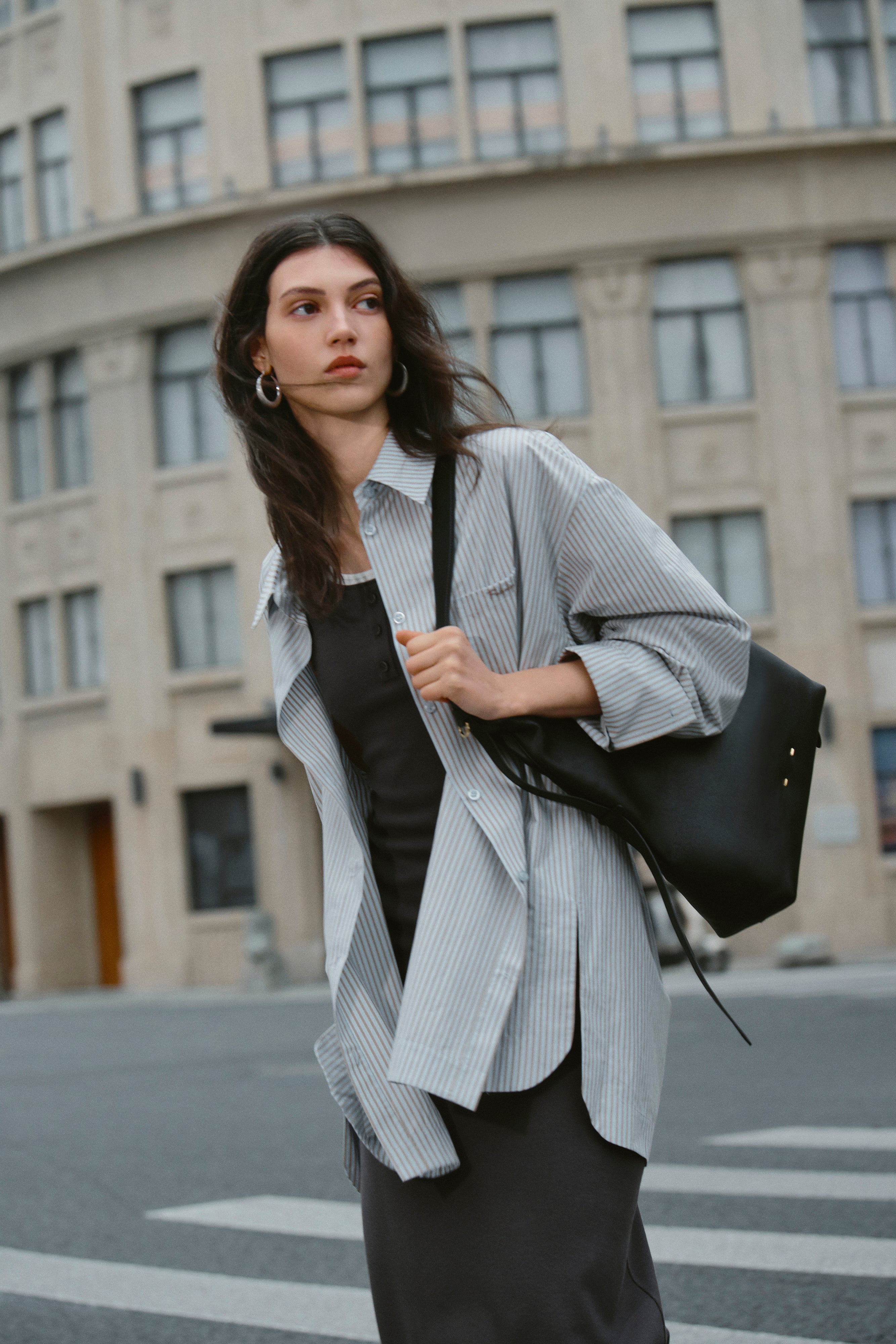 Duomo Hobo Bag Medium in Full Grain Leather