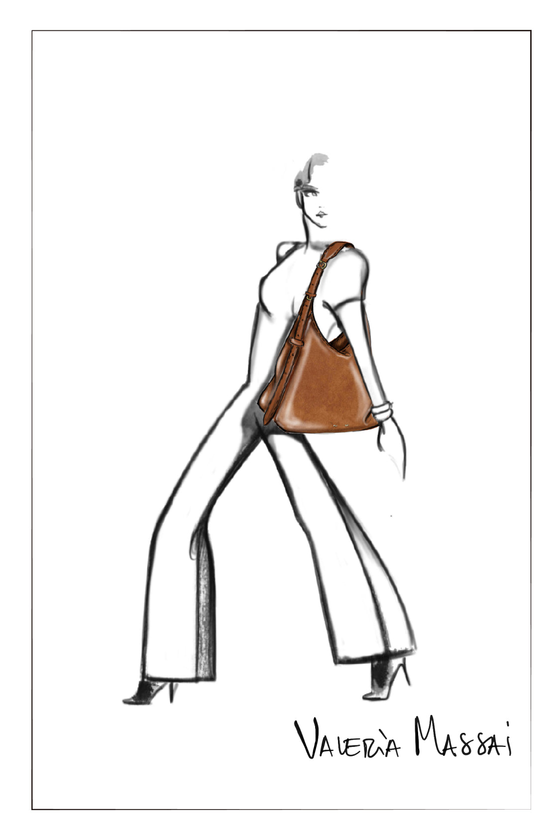 Duomo Hobo Bag Medium in Nappa Leather