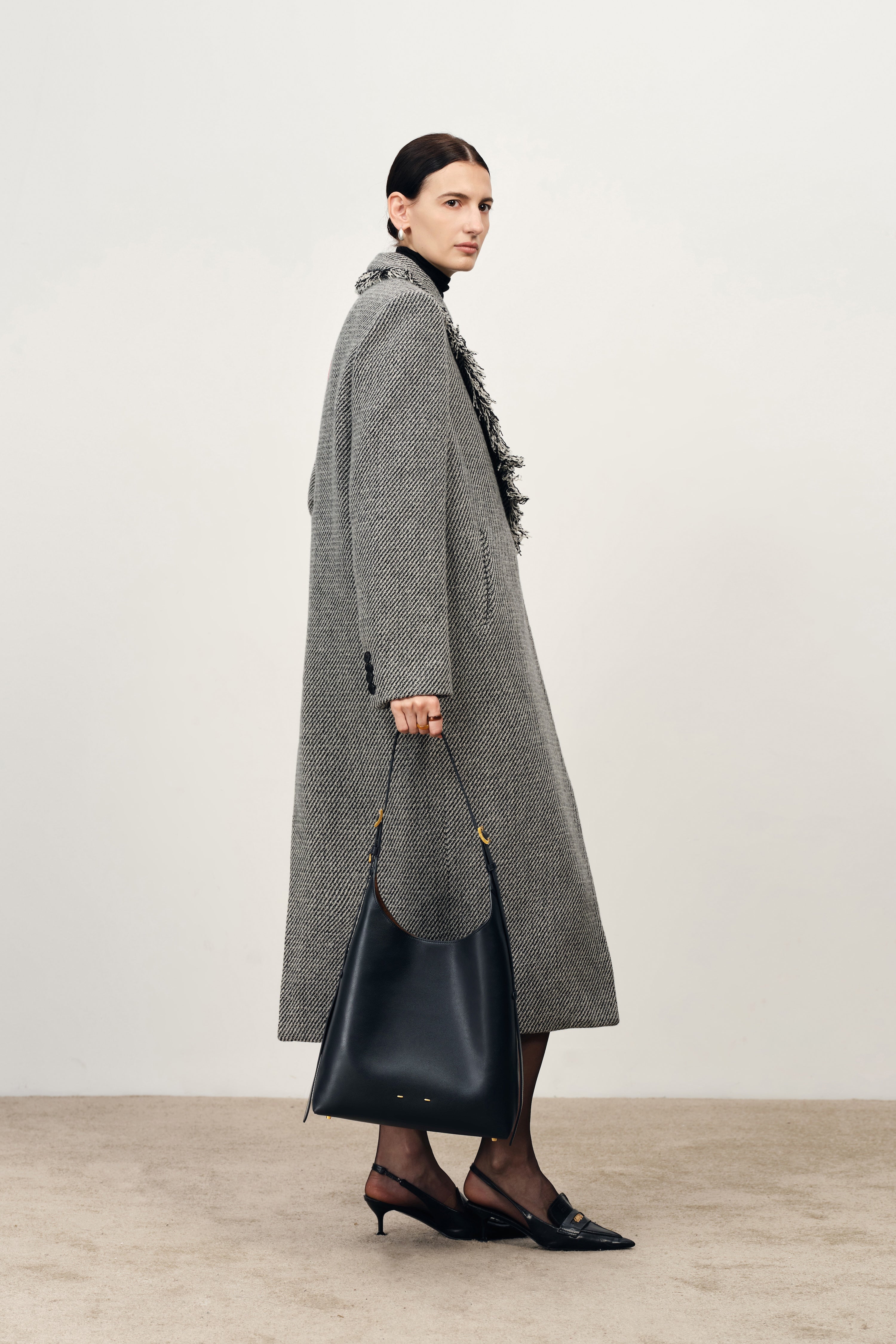 Duomo Hobo Bag Medium in Full Grain Leather