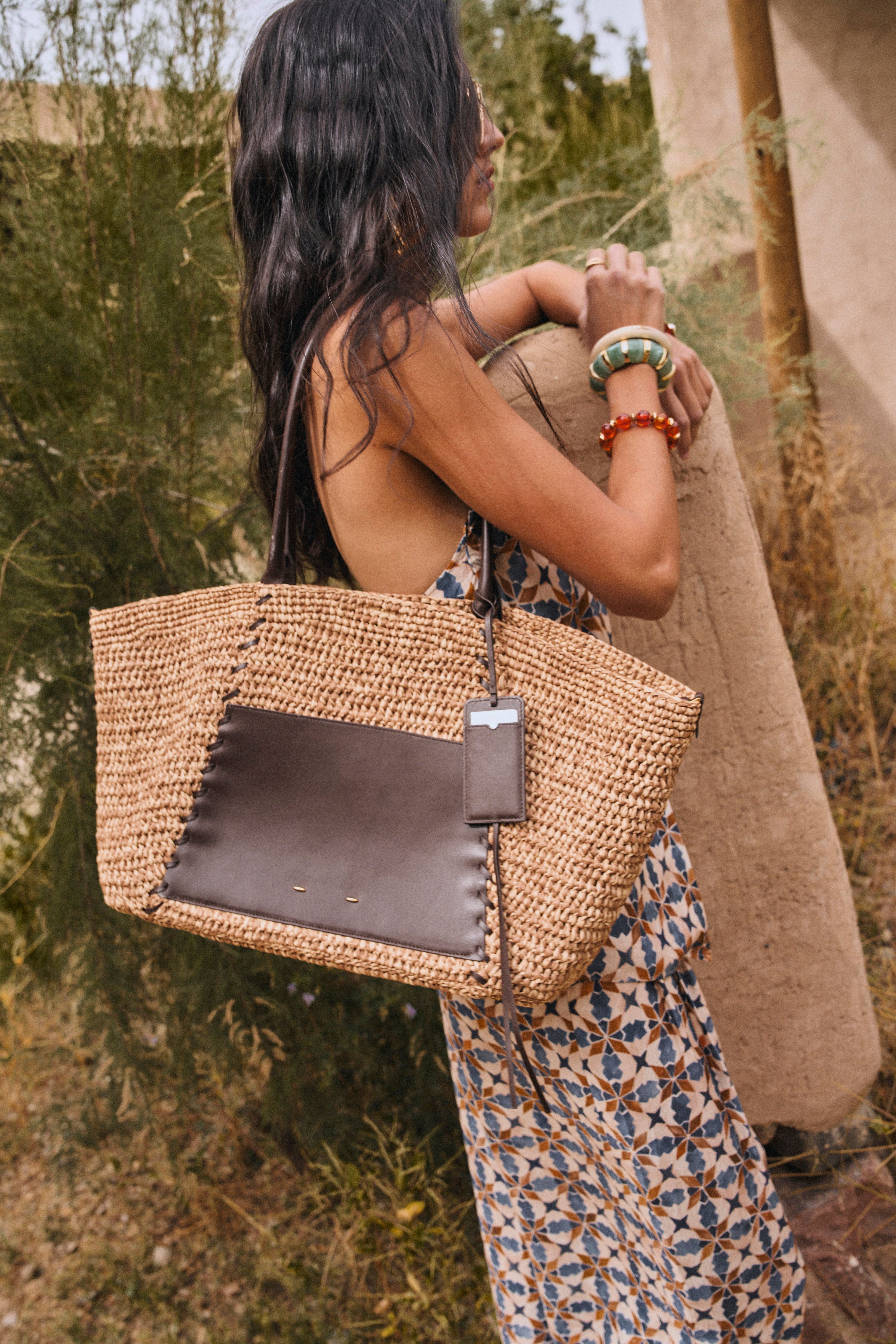 Brera Beach Large Handwoven Tote Bag
