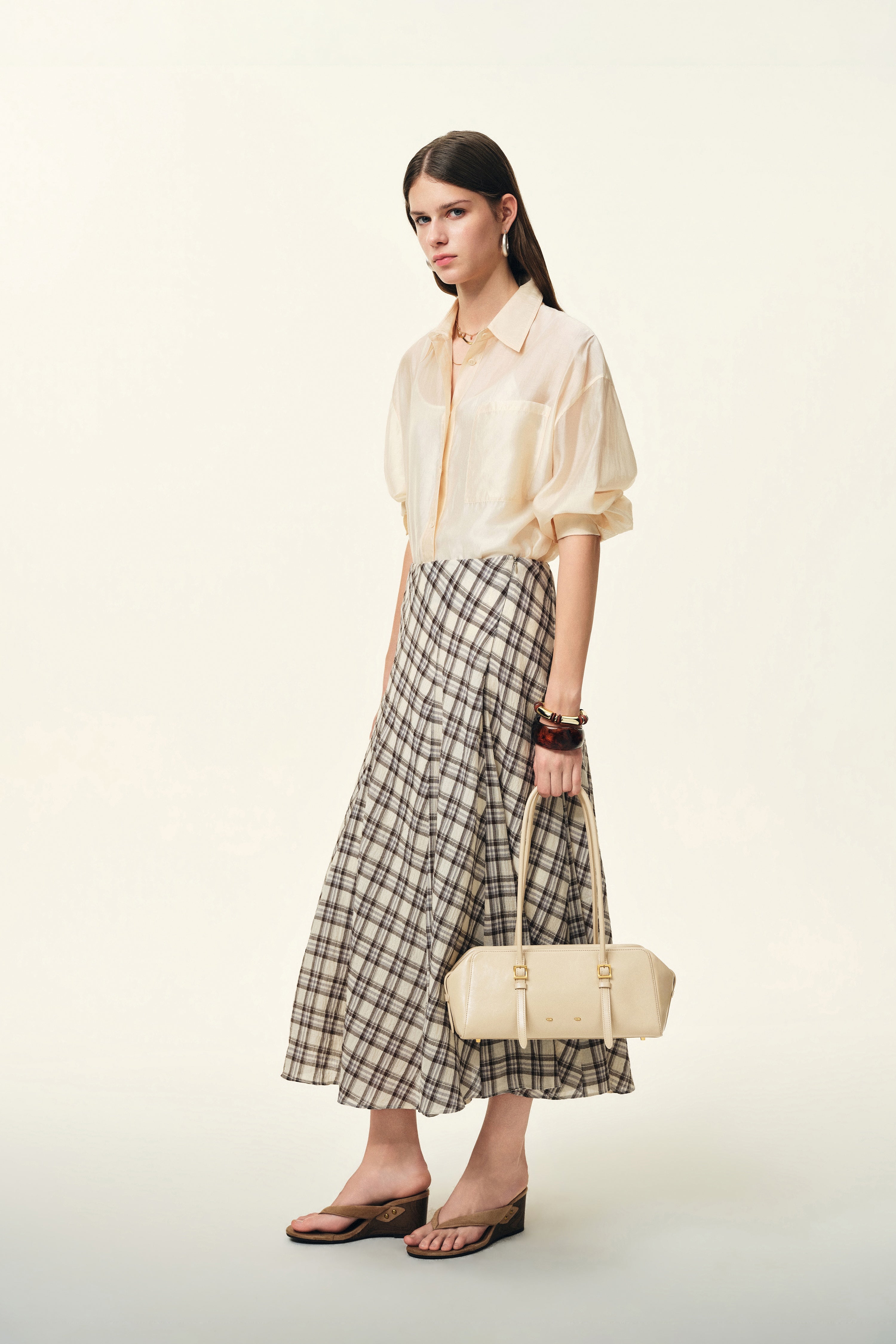 Monti East West Shoulder Bag in Oiled Waxed Top Grain Leather