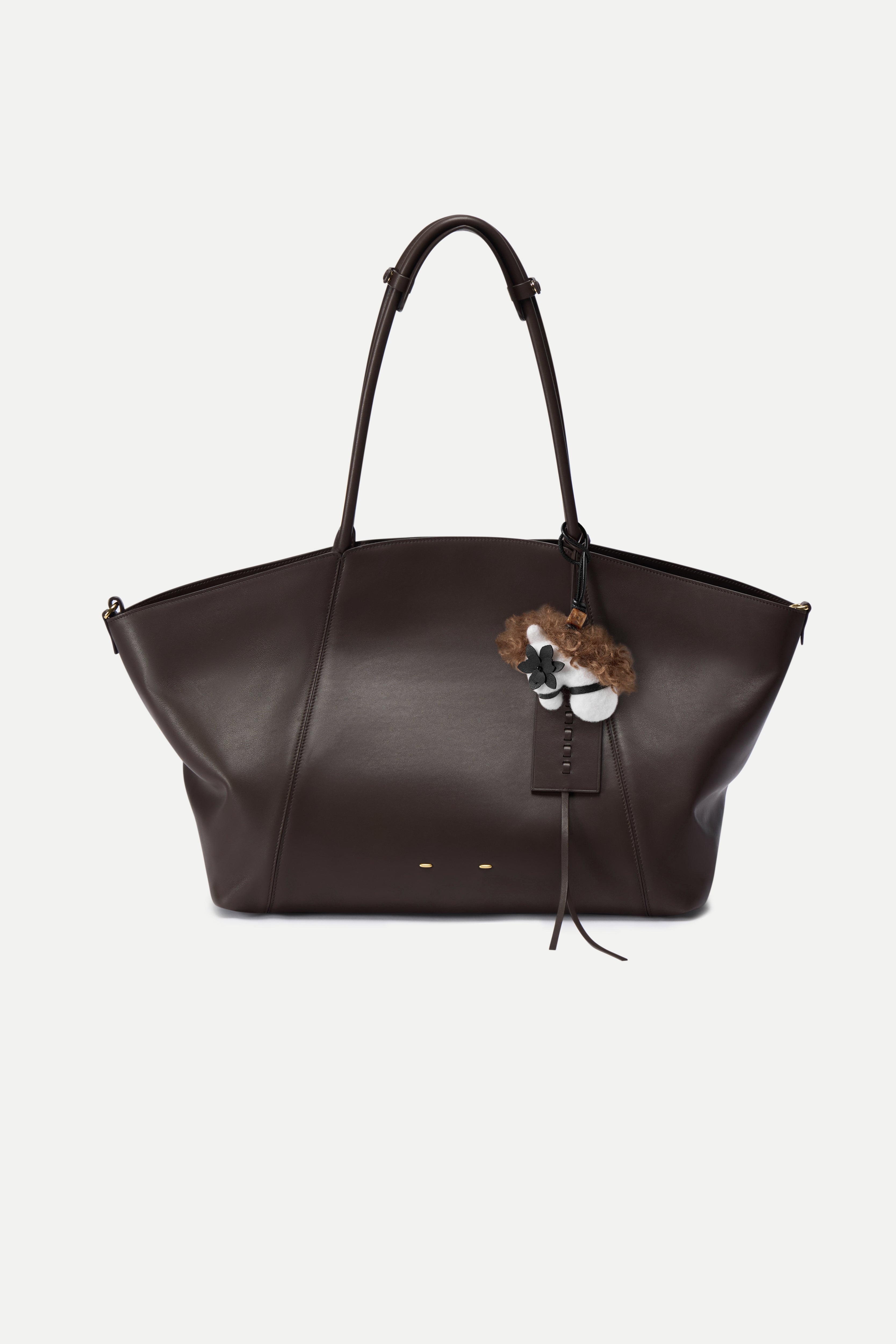 Sita Pony Bag Charm in Wool Felt and Leather