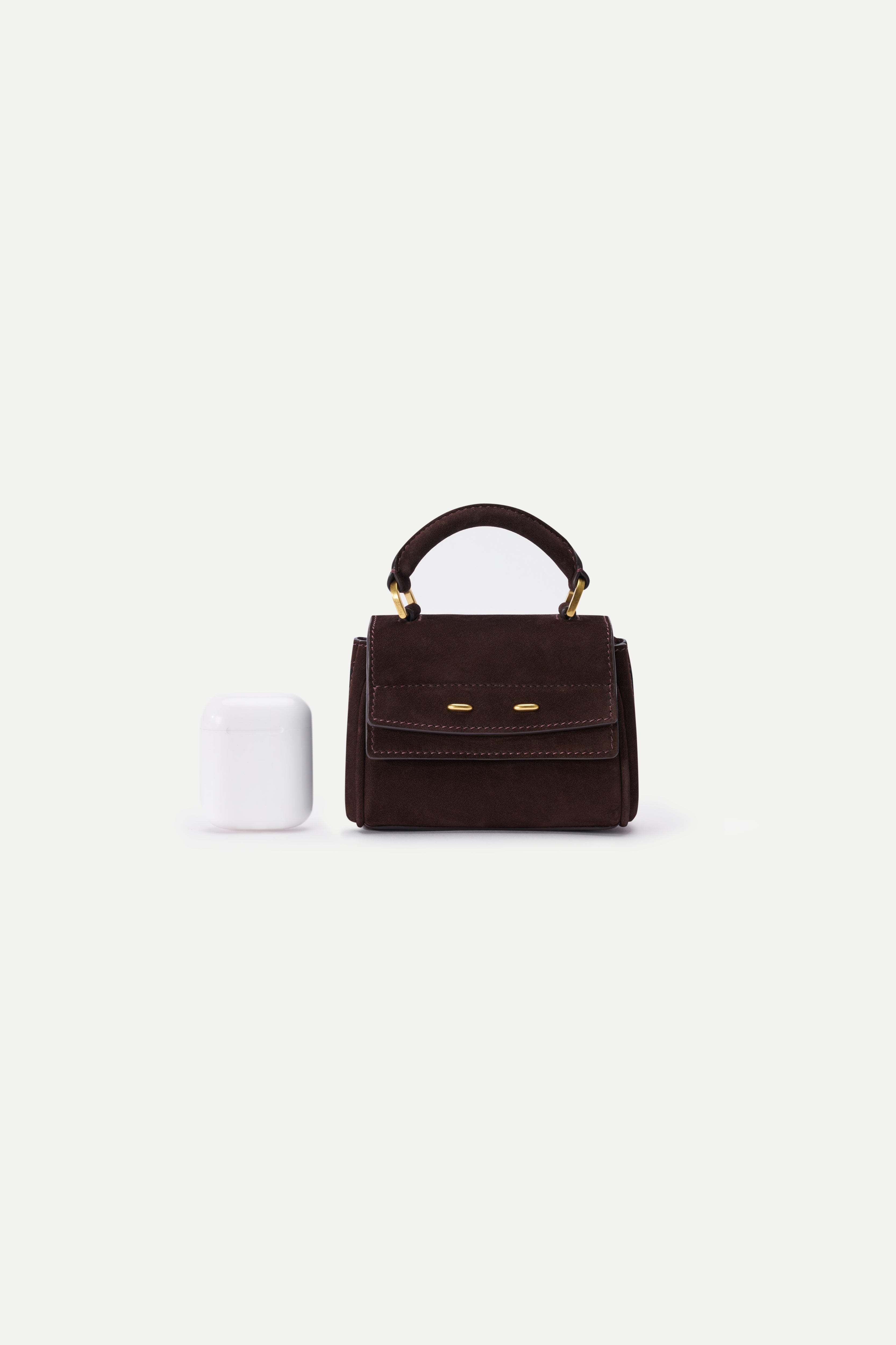 Rialto Mini Charm Bag in Top-grain Matte Cowhide Leather