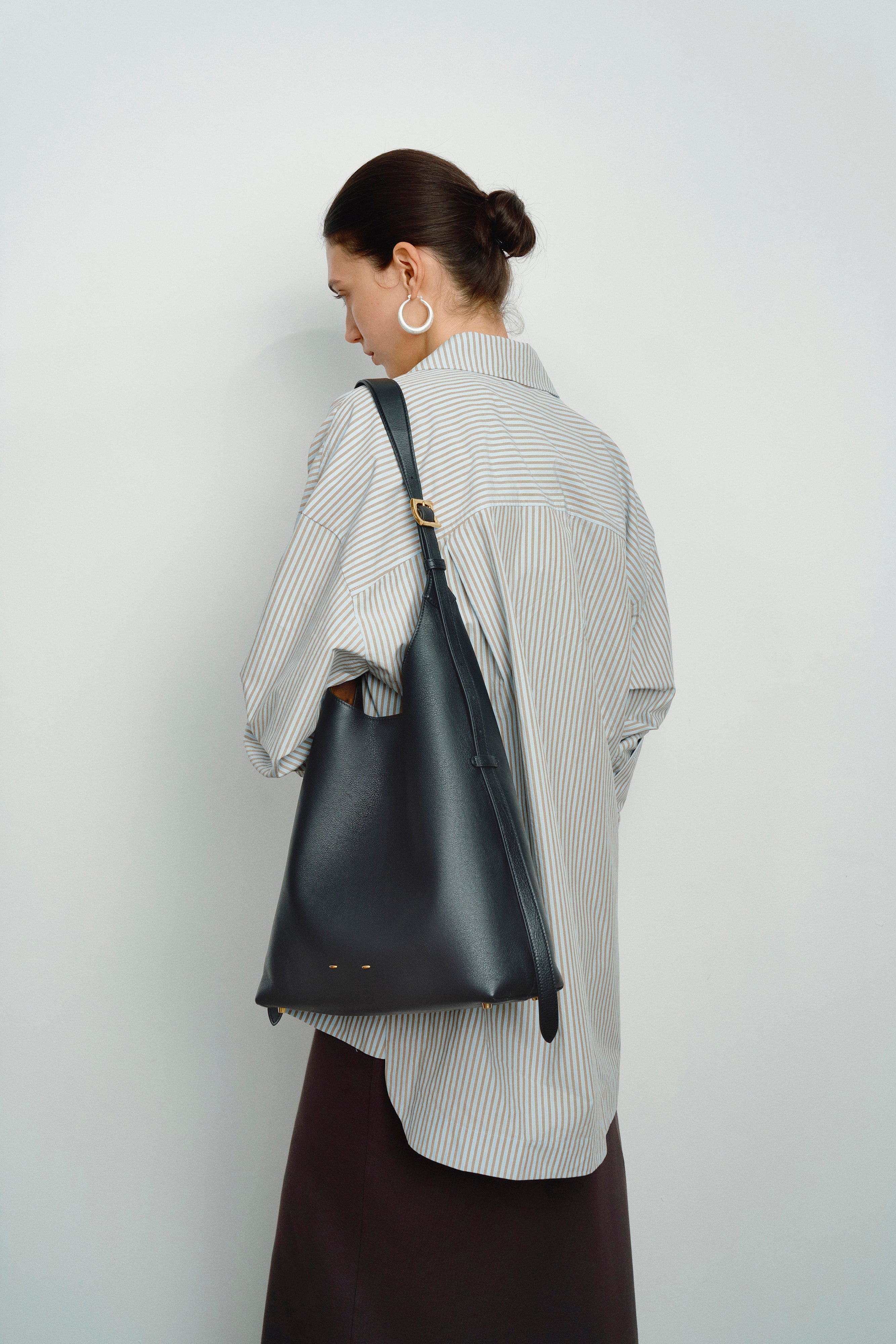 Duomo Hobo Bag Medium in Full Grain Leather