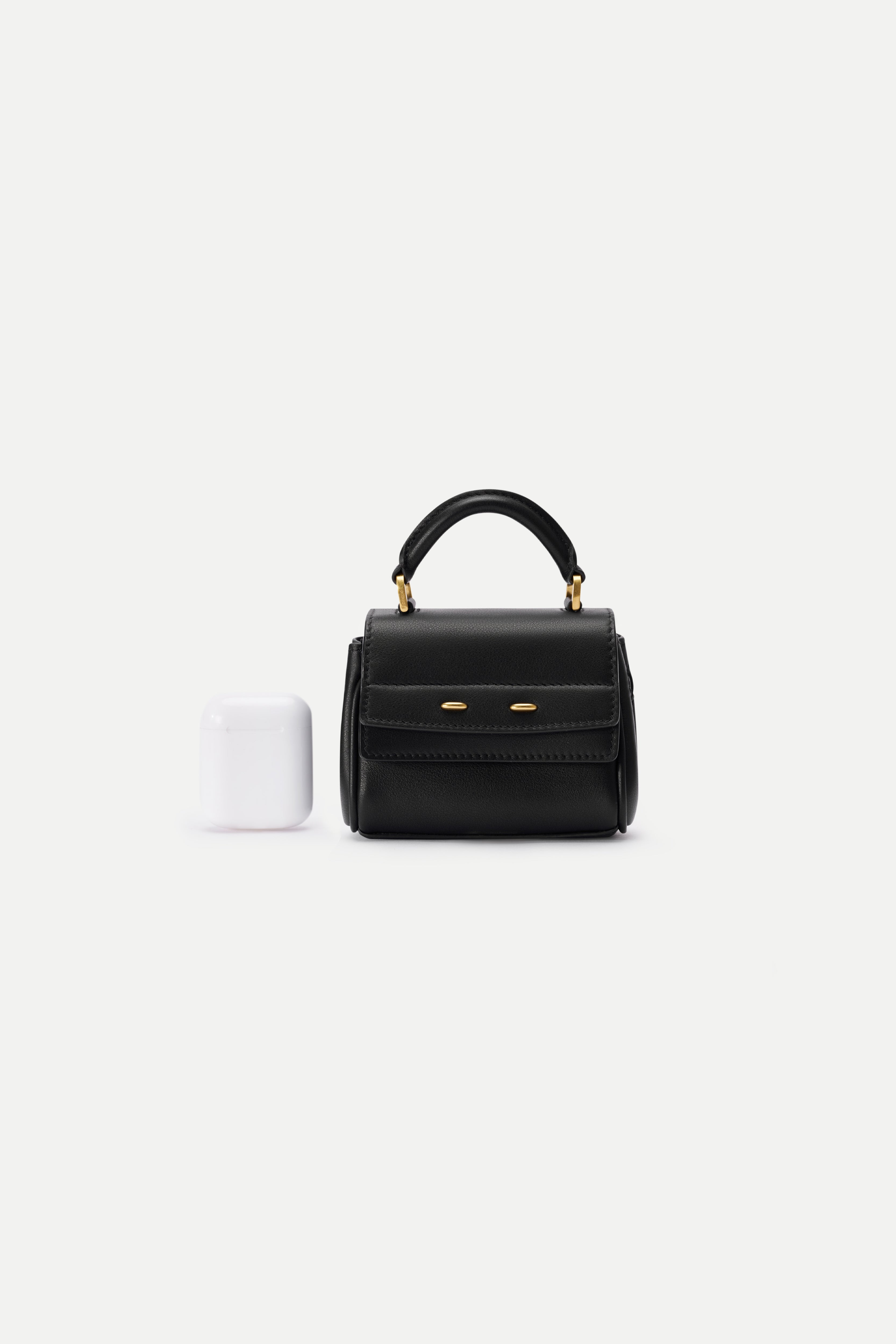 Rialto Mini Charm Bag in Top-grain Nappa Cowhide Leather