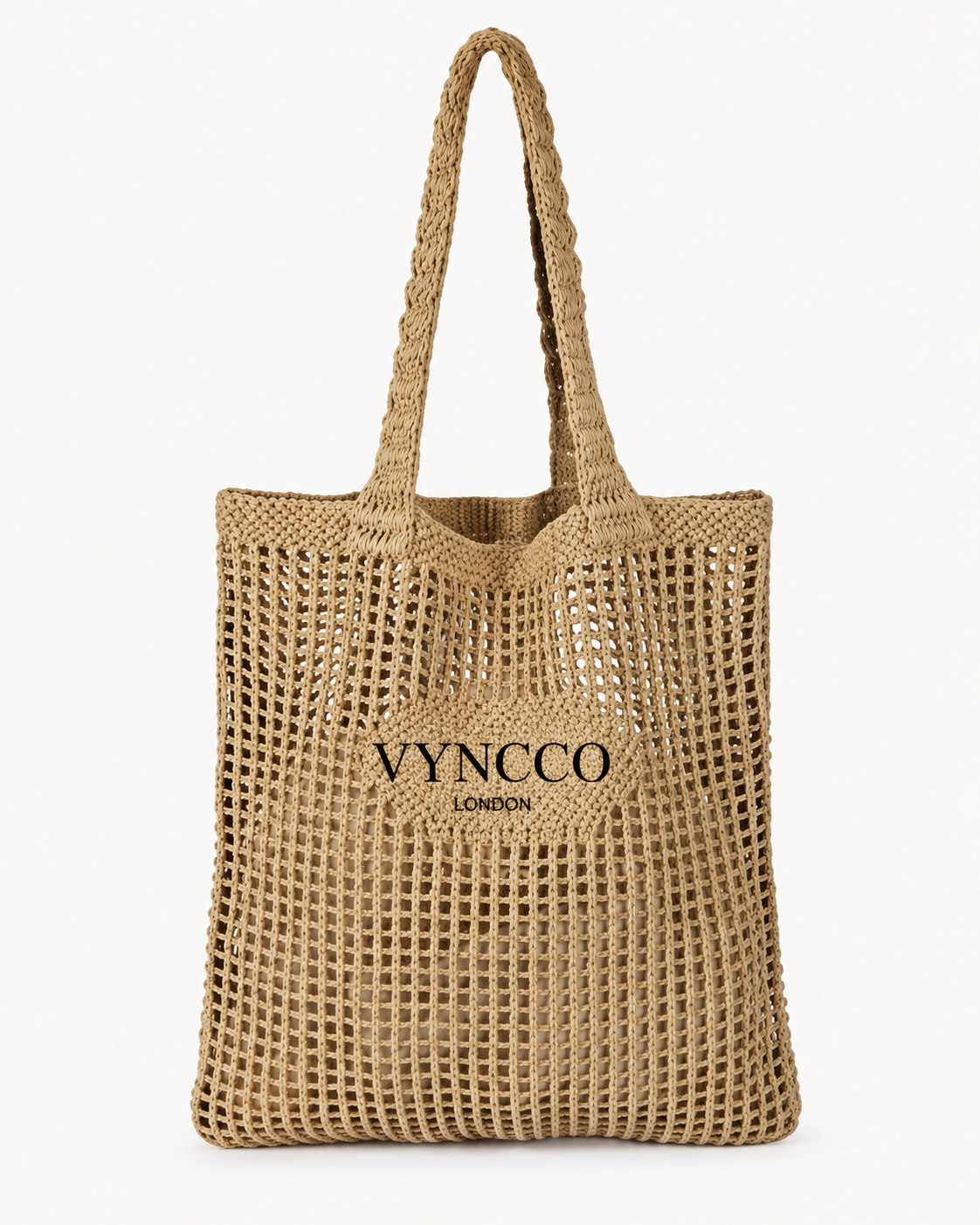 VYNCCO Open-Weave Summer Tote Bag