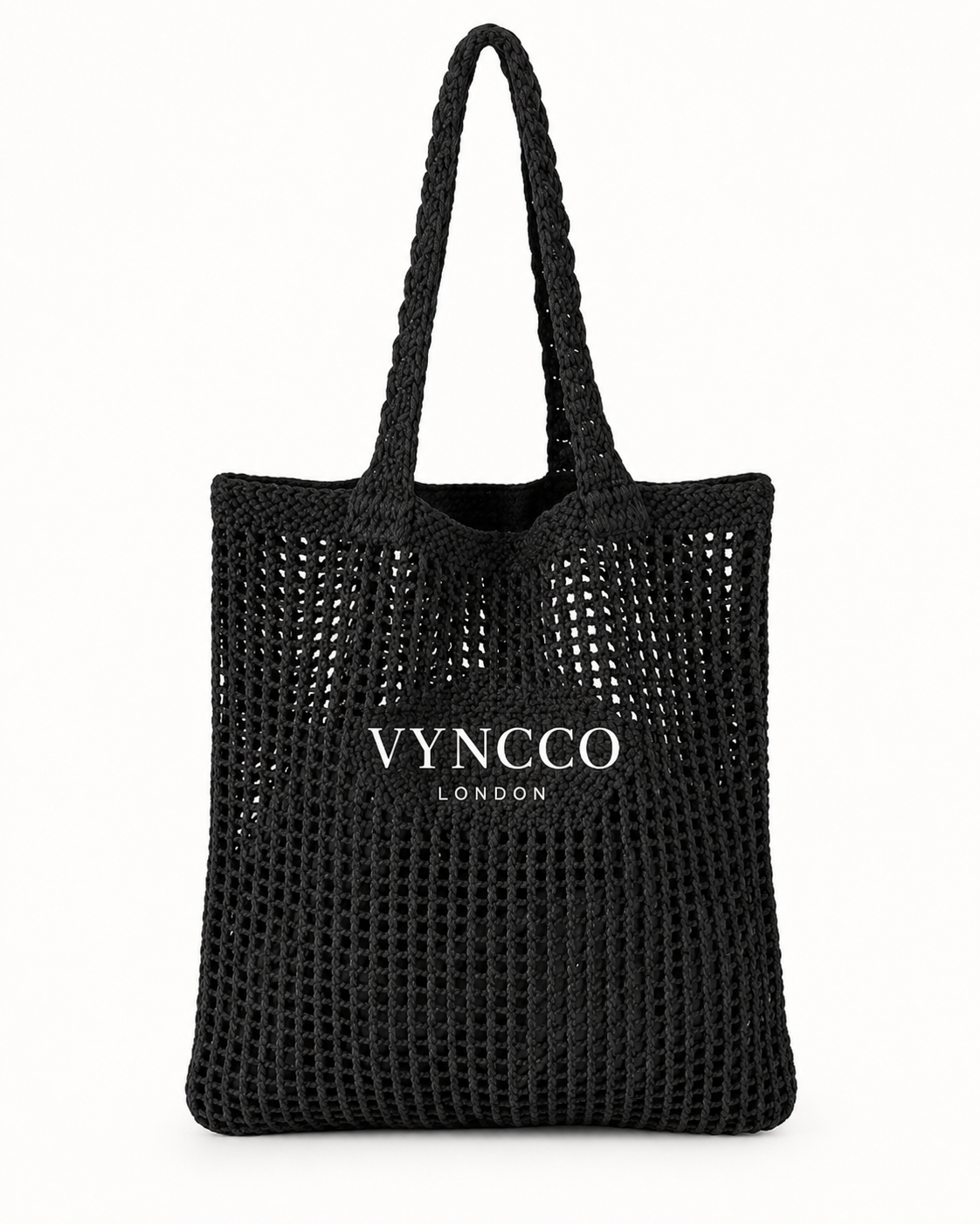 VYNCCO Open-Weave Summer Tote Bag