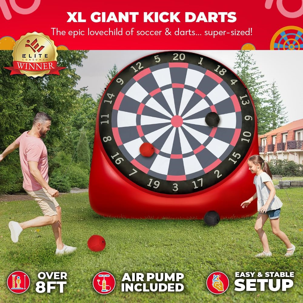 Tiro a Freccette Gonfiabile Gigante Premium (15+ Modi di Giocare)