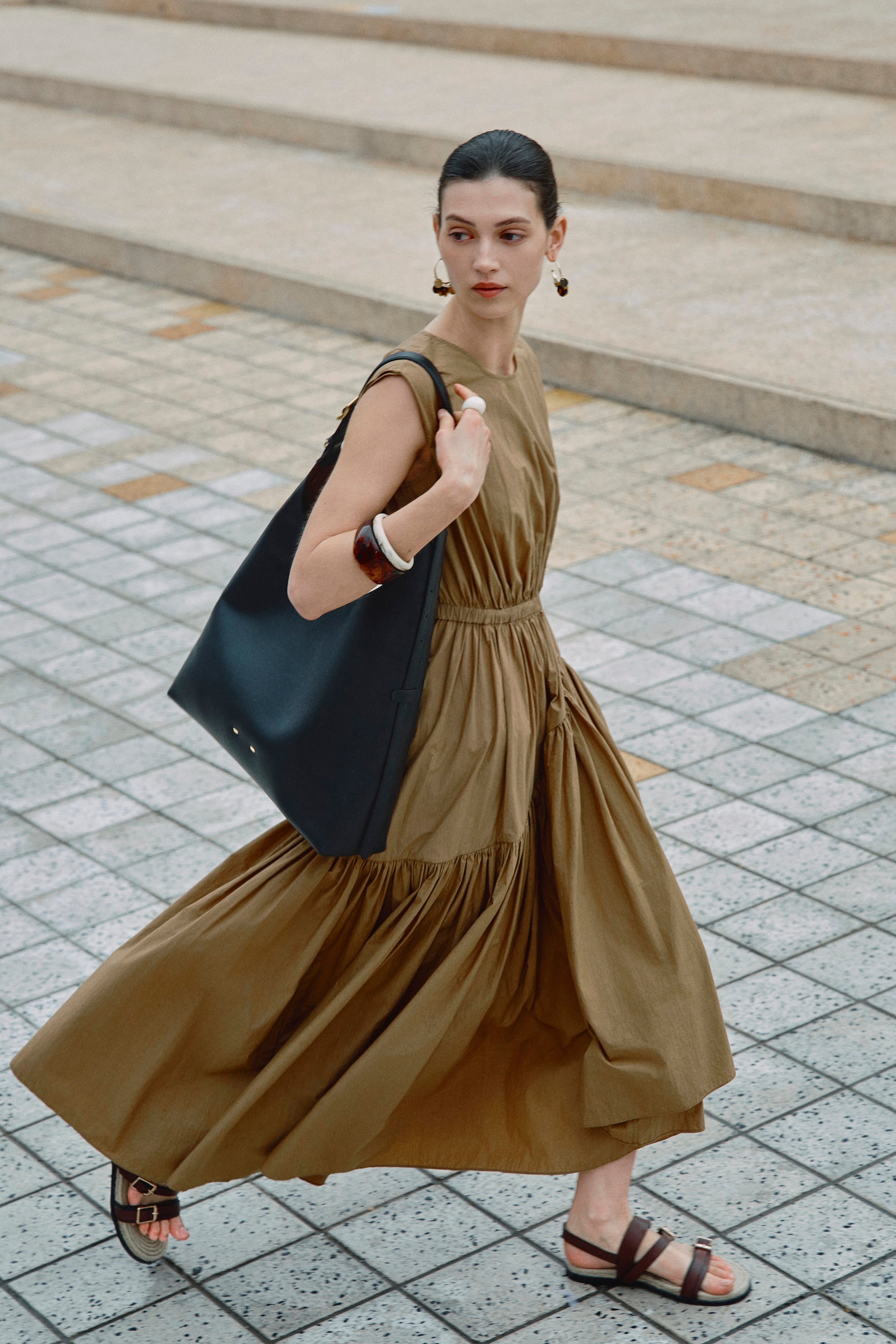 Duomo Hobo Bag Large in Nappa Leather