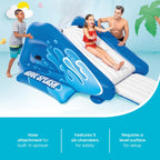 Centro Giochi Gonfiabile Piscina con Scivolo d'Acqua