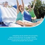 Centro Giochi Gonfiabile Piscina con Scivolo d'Acqua