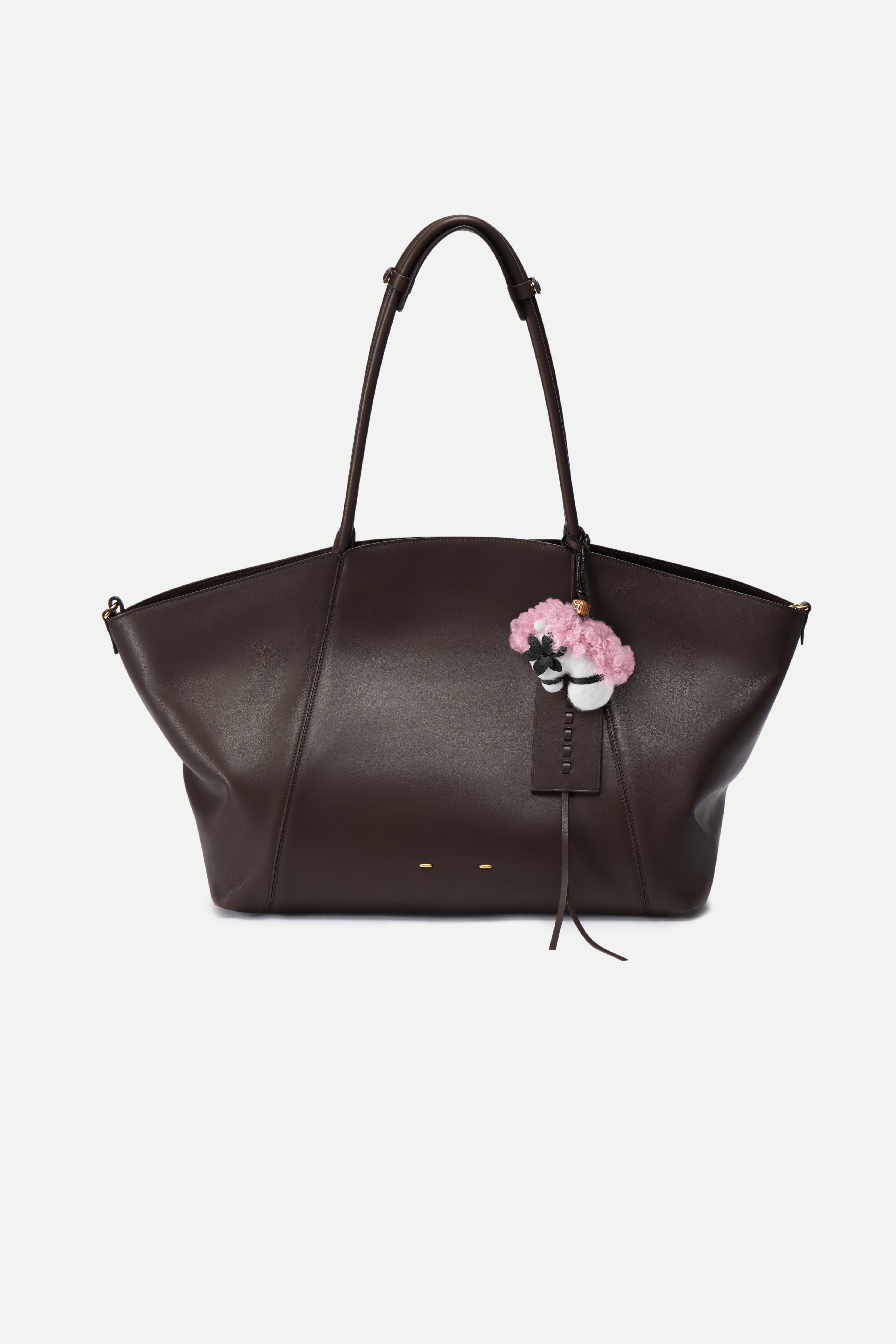 Sita Pony Bag Charm in Wool Felt and Leather