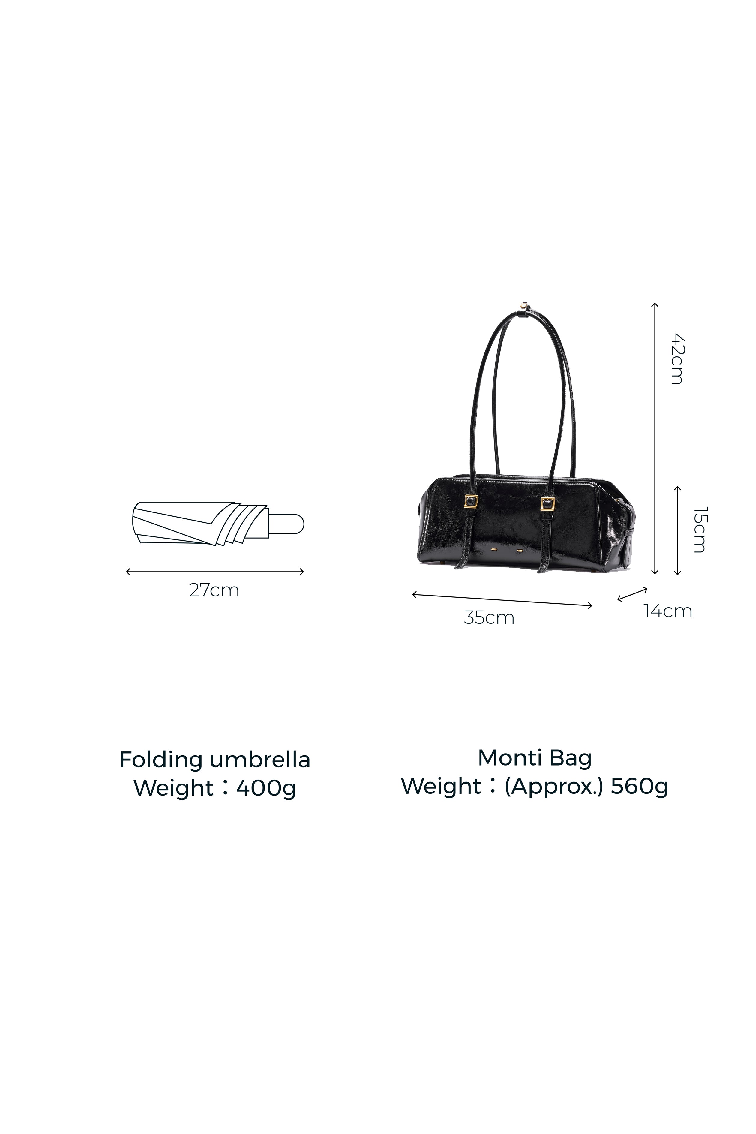 Monti East West Shoulder Bag in Oiled Waxed Top Grain Leather