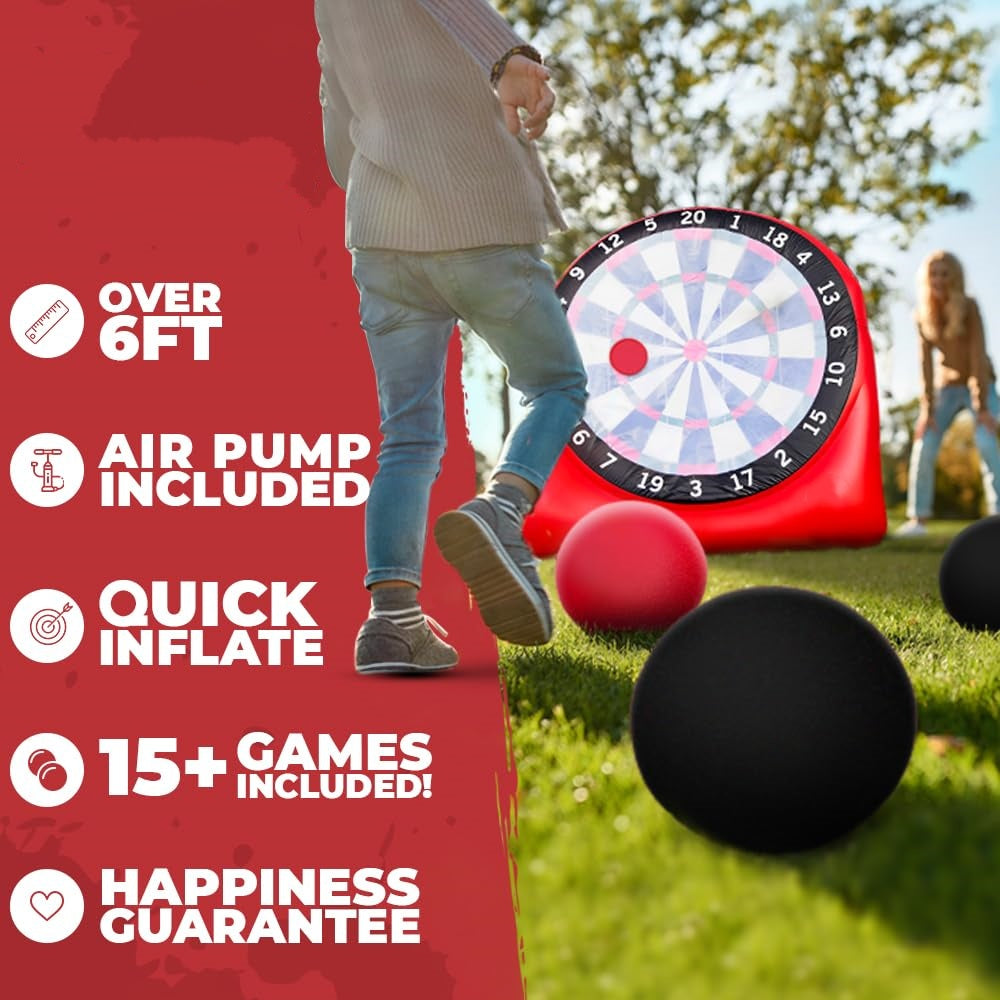 Tiro a Freccette Gonfiabile Gigante Premium (15+ Modi di Giocare)